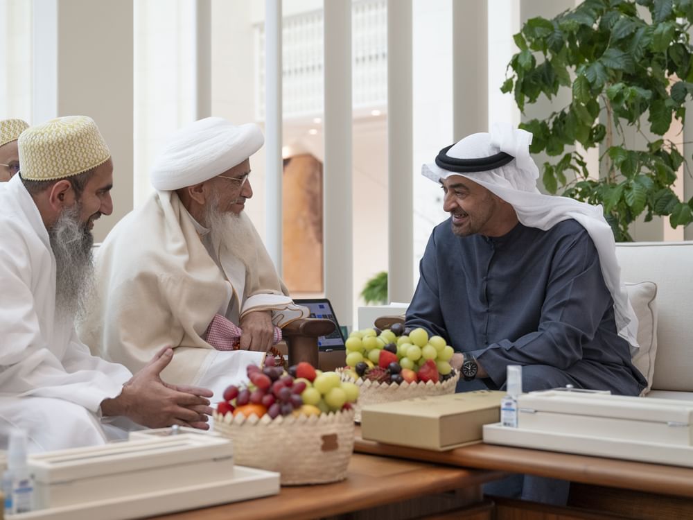 رئيس الدولة يستقبل سلطان طائفة البهرة