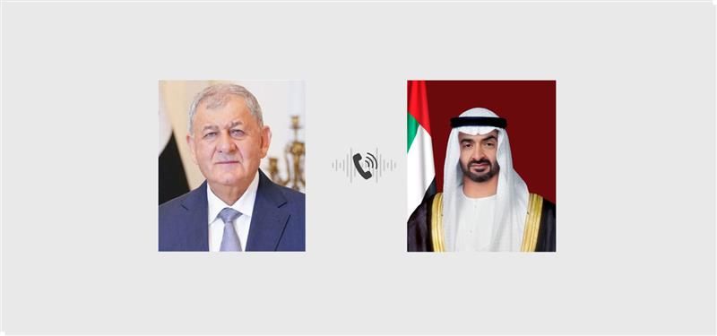 رئيس الدولة والرئيس العراقي يبحثان هاتفياً علاقات البلدين والتطورات الإقليمية