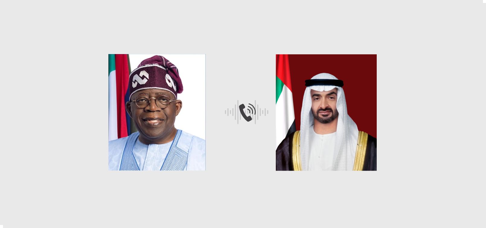 رئيس الدولة يتلقى اتصالاً هاتفياً من الرئيس النيجيري