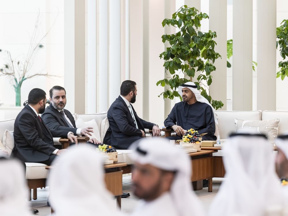 رئيس الدولة يستقبل الرئيس السوري
