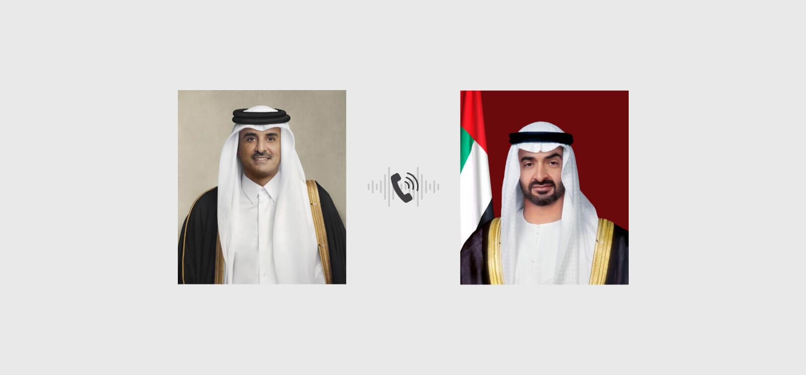 رئيس الدولة وأمير قطر يبحثان هاتفياً علاقات البلدين والتطورات في المنطقة
